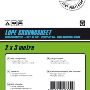 Bo-Camp Ondergrondzeil Transparant 2x3 meter