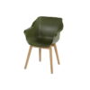 Sophie Studio Teak arm stoel - Moss Green