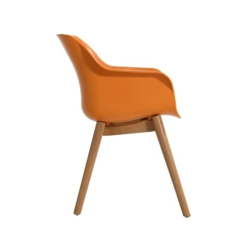 Sophie Studio Teak arm stoel - Indian Orange