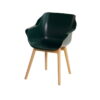Sophie Studio Teak arm stoel - Night Green