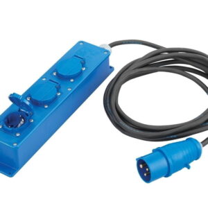 Gimeg Elektra CEE 3-weg verdeeldoos 1.5m met 5 meter kabel