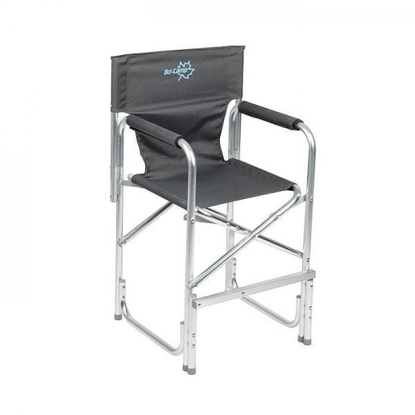 Bo-Camp Hoge Kinderstoel aluminium grijs