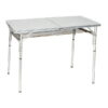 Bo-Camp Campingtafel verstelbaar Premium 120x60cm Grijs
