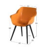 Hartman Sophie Studio Arm tuinstoel - Indian Orange