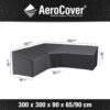 Loungesethoes AeroCover L-Vorm Trapeze 300x300x90xH65/90cm HB