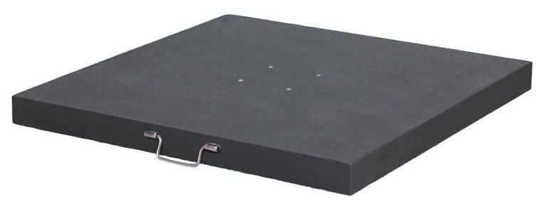 Voyager T1 250x250cm Antraciet zweefparasol + 90kg graniet voet