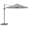 Voyager T1 300cm Lichtgrijs zweefparasol + 90kg graniet voet