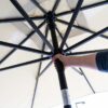 Parasol Denia push-up vierkant 200x200cm - grijs