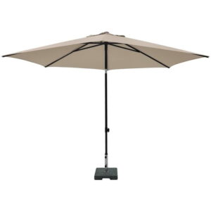Parasol Mykanos push-up rond 250cm - ecru
