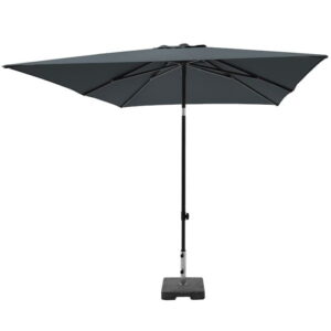 Parasol Denia push-up vierkant 200x200cm - grijs