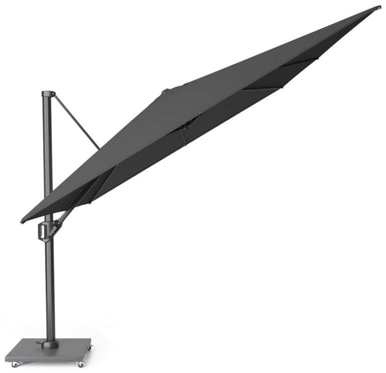 Challenger T1 Premium 400x300cm Faded Black zweefparasol + 120kg voet