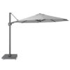 Sunset T2 350cm rond Licht Grijs zweefparasol + 90kg graniet voet