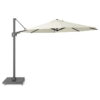 Sunset T2 350cm rond Ecru zweefparasol + 90kg graniet voet