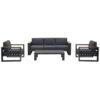 Cube sofa loungeset 4-delig - teak look