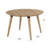 Hartman Sophie Studio Teak tuintafel 120cm