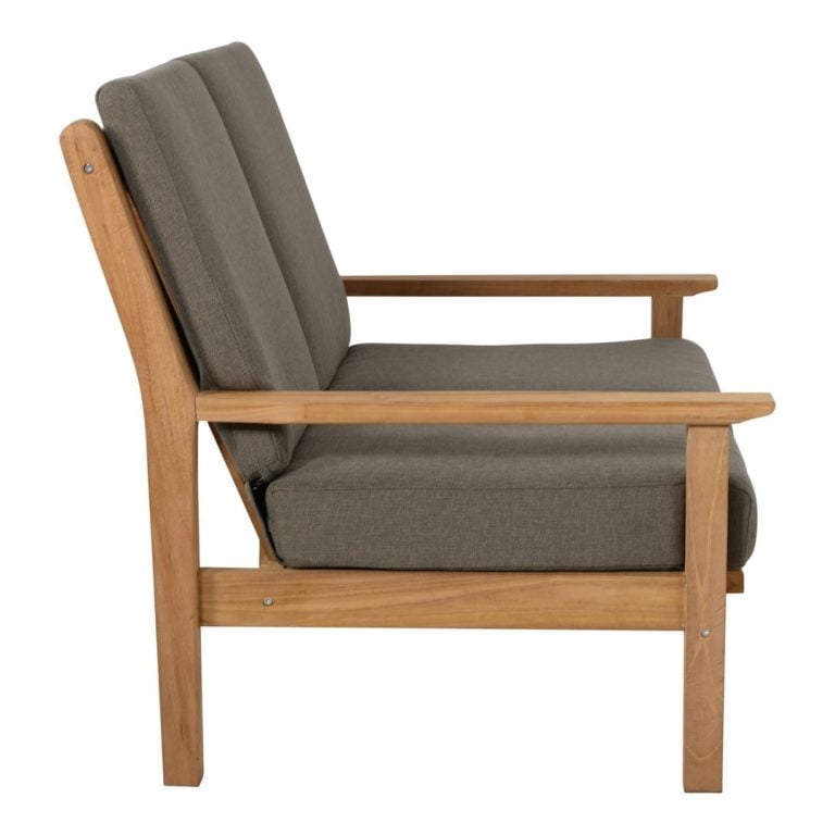 2-zits Teak Loungebank + kussens
