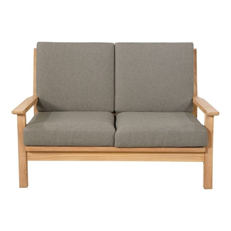 2-zits Teak Loungebank + kussens