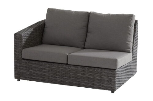 Mirador 2 seater bench right with 4 cushions