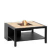 Cosiflow square teak vuurtafel