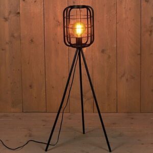 Vloerlamp 100cm zwart