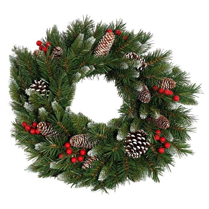 Frosted Berry krans 50cm