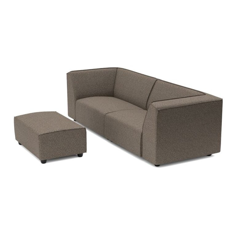 Bubalou Chill loungeset 3-zits + hocker S - Deluxe Charcoal