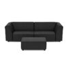 Bubalou Chill loungeset 3-zits + hocker S - Deluxe Antraciet