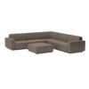 Bubalou Icon loungeset 8-zits hoek + hocker - Deluxe Charcoal
