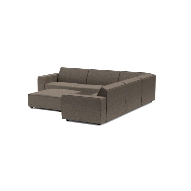 Bubalou Icon loungeset 8-zits hoek + hocker - Deluxe Charcoal