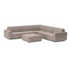 Bubalou Icon loungeset 8-zits hoek + hocker - Deluxe Light Taupe