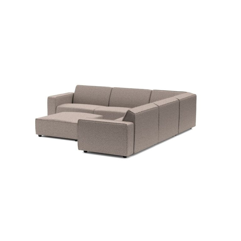 Bubalou Icon loungeset 8-zits hoek + hocker - Deluxe Light Taupe