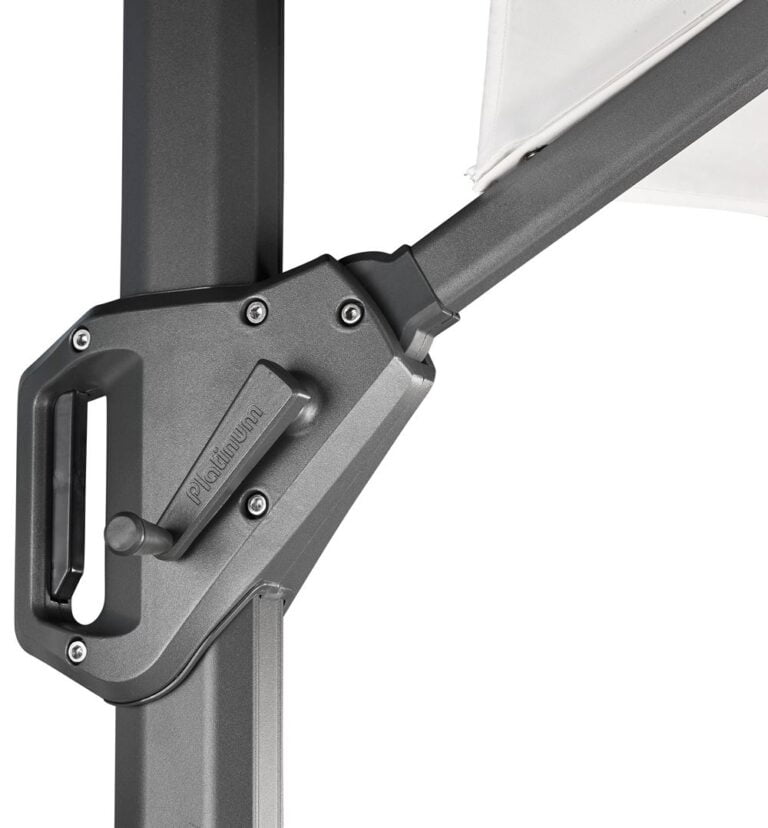 Challenger T1 Premium 350x350cm Faded Black zweefparasol + 120kg voet