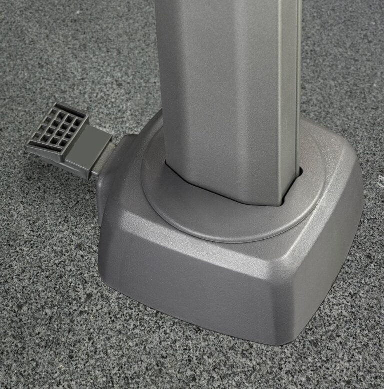 Challenger T1 Premium 350x350cm Faded Black zweefparasol + 120kg voet