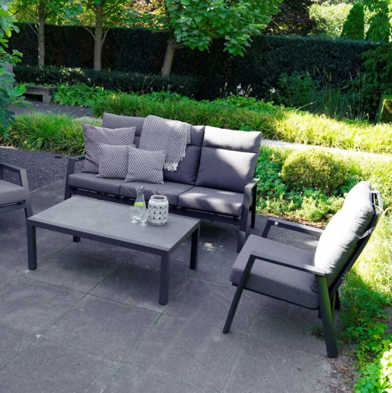 Ohio 3-zits tuin loungebank - verstelbare rug