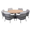 4 Seasons Outdoor Calpi low dining tuinset