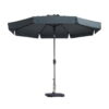 Parasol Flores Luxe 300cm rond - Grijs