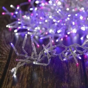 Clusterverlichting 1152 LED lampjes Wit Roze Blauw - 6,9 meter