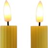 2x LED dinerkaars geel 25,5cm