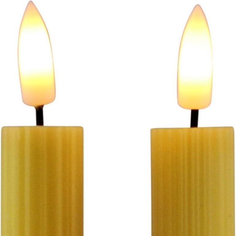2x LED dinerkaars geel 25,5cm