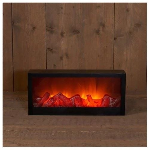 LED haard zwart 45x20x10cm