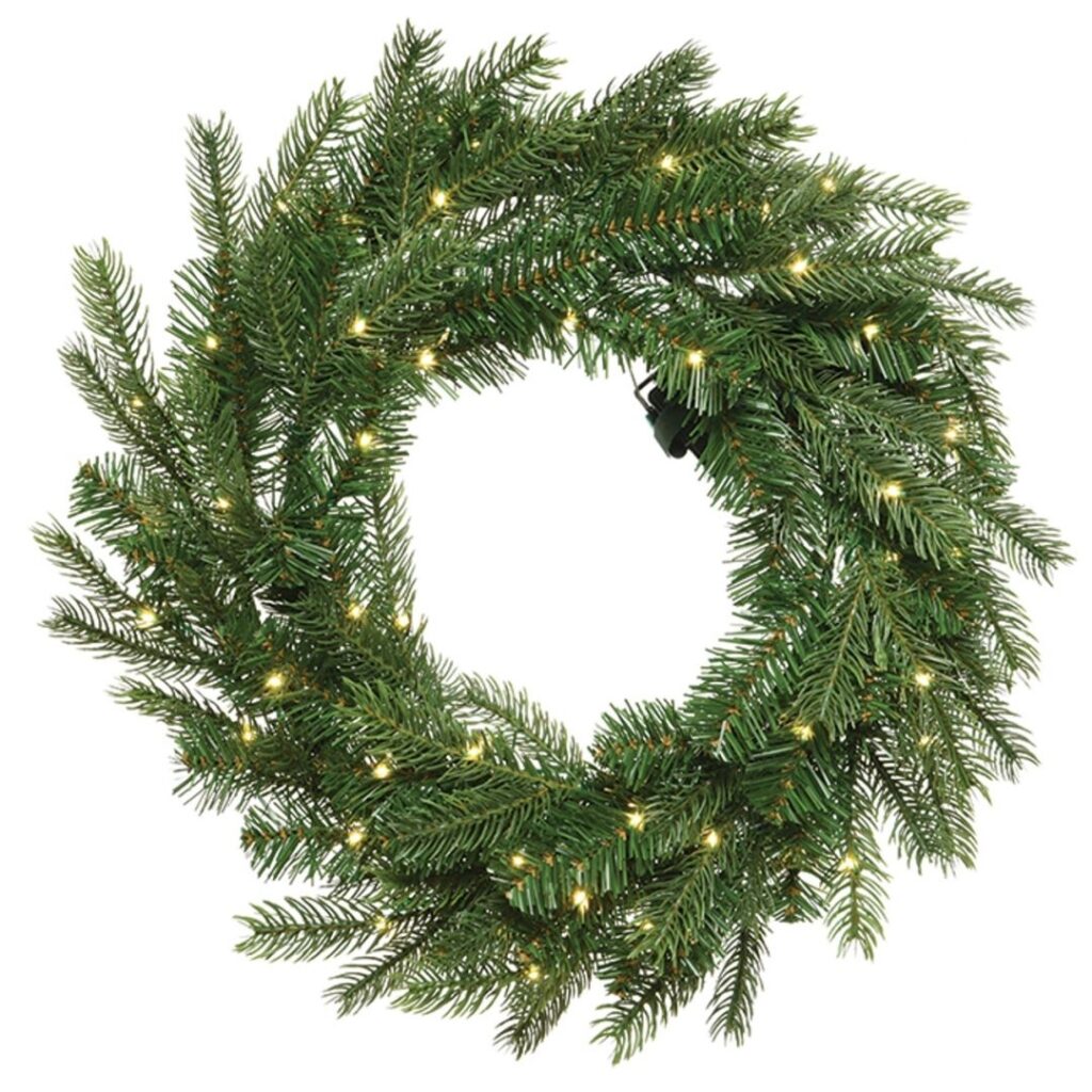 Grandis kerstkrans LED 50cm