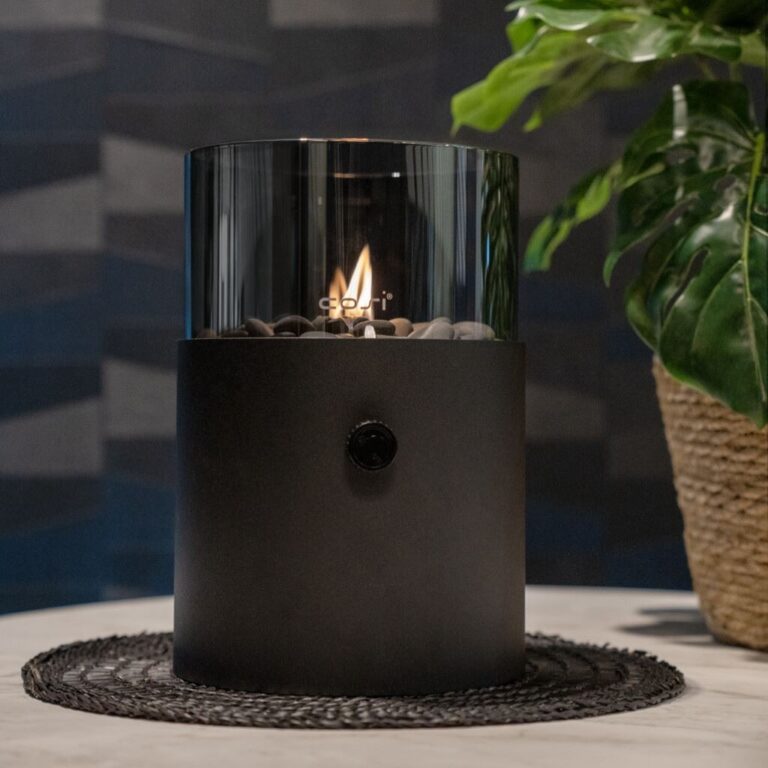 Cosiscoop XL Zwart Smoked gaslantaarn
