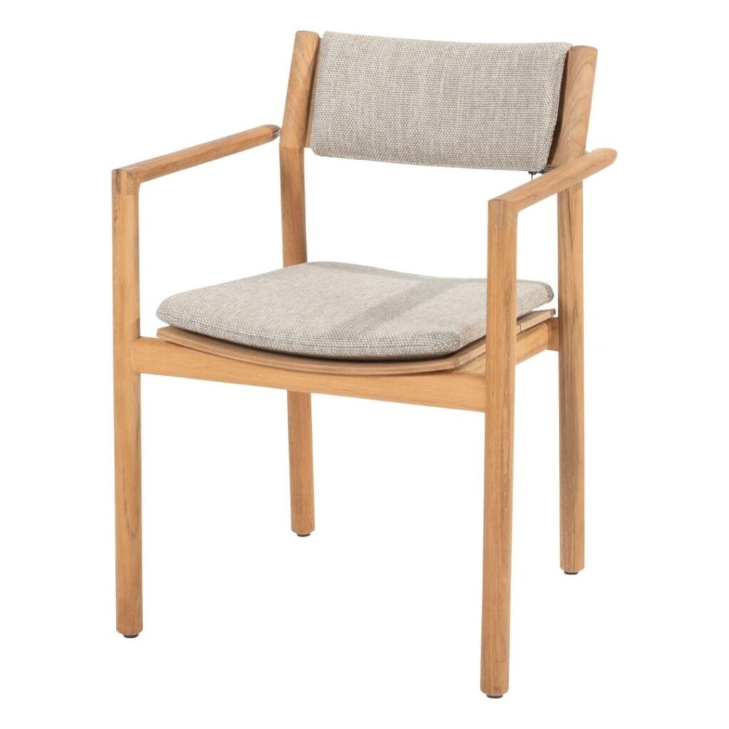 4 Seasons Outdoor Levi stapelbare dining stoel teak