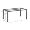 Kettler Cubic tuintafel 160x95