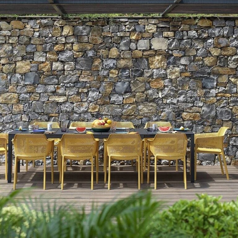 Nardi Net stapel tuinstoel - Senape