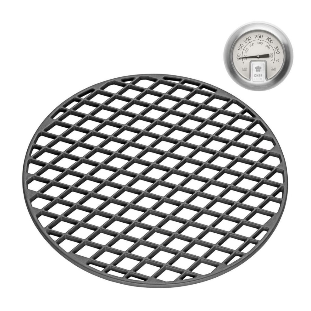 Outdoorchef gietijzeren grillrooster 45cm + thermometer
