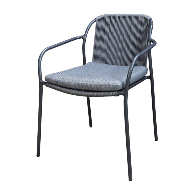 Yoi Vedella stapelbare tuinstoel Antraciet