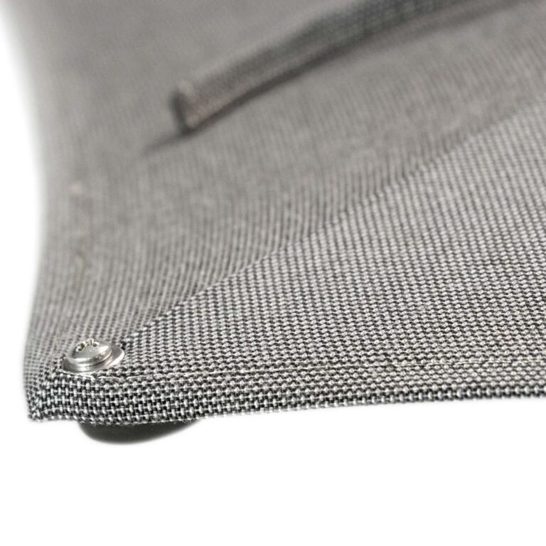 4 Seasons Outdoor Hacienda 400x300cm Charcoal houtlook frame zweefparasol + 125kg voet