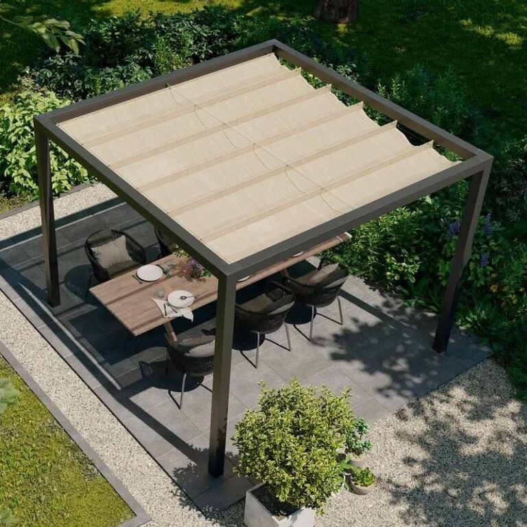 Platinum Sun & Shade Coolfit Harmonica Schaduwdoek 200x300cm Ecru