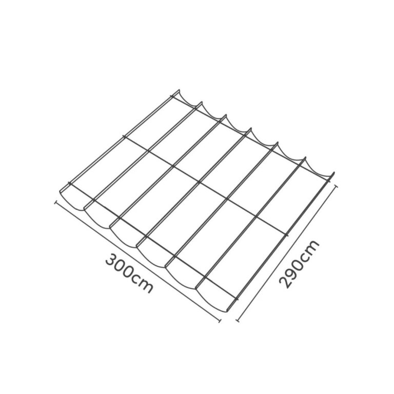 Platinum Sun & Shade Coolfit Harmonica Schaduwdoek 290x300cm Ecru